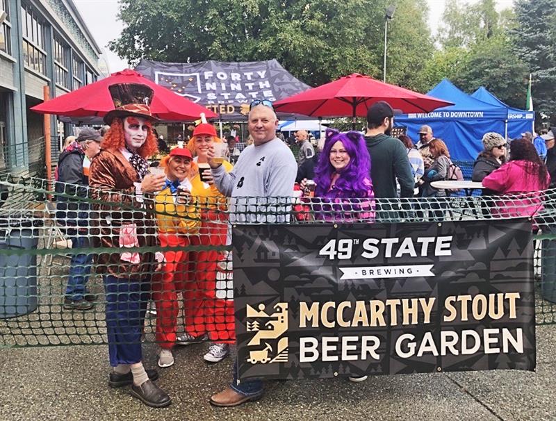 McCarthy start beer garden anchorage