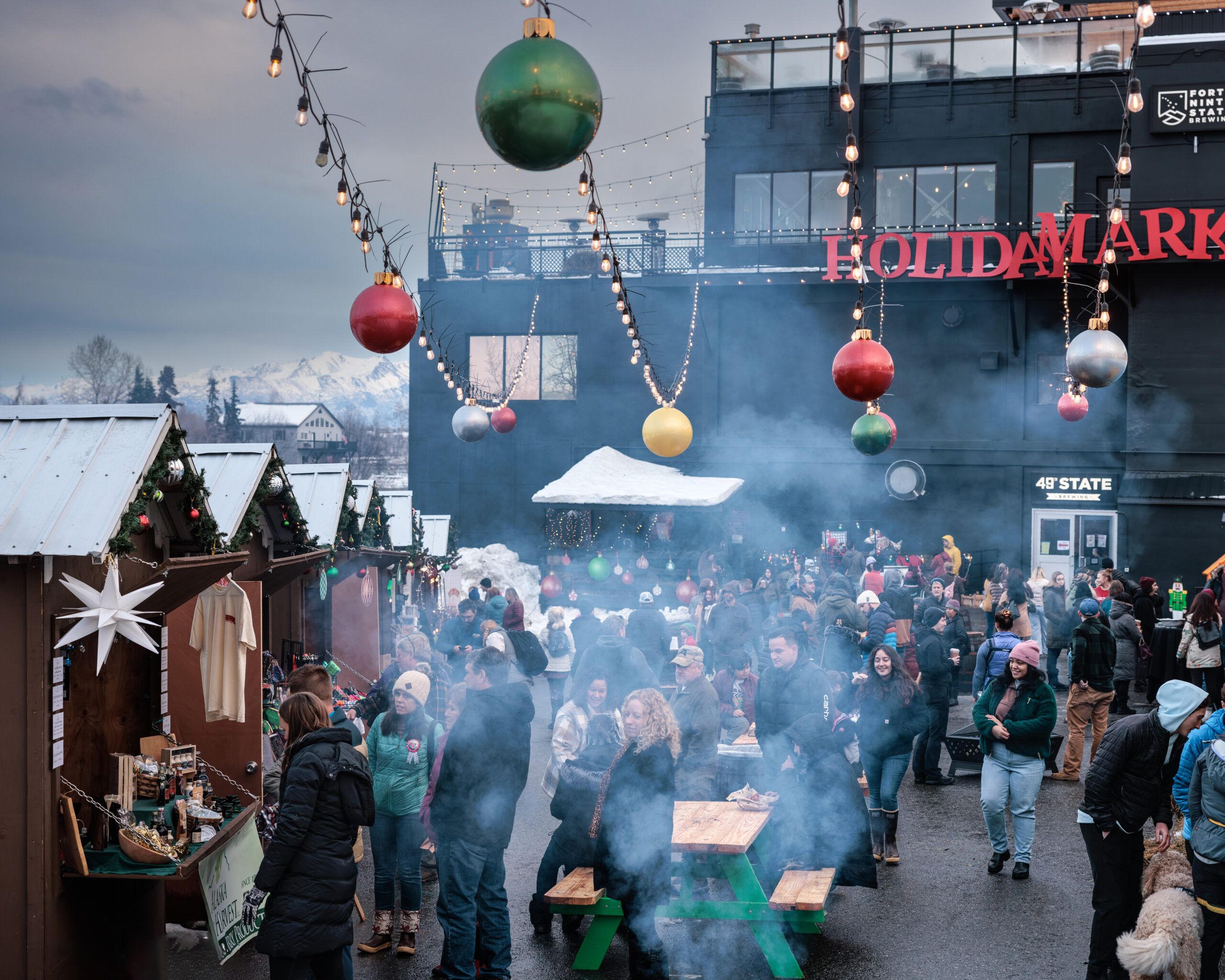 Downtown Anchorage Holiday Market by 49th State Brewing