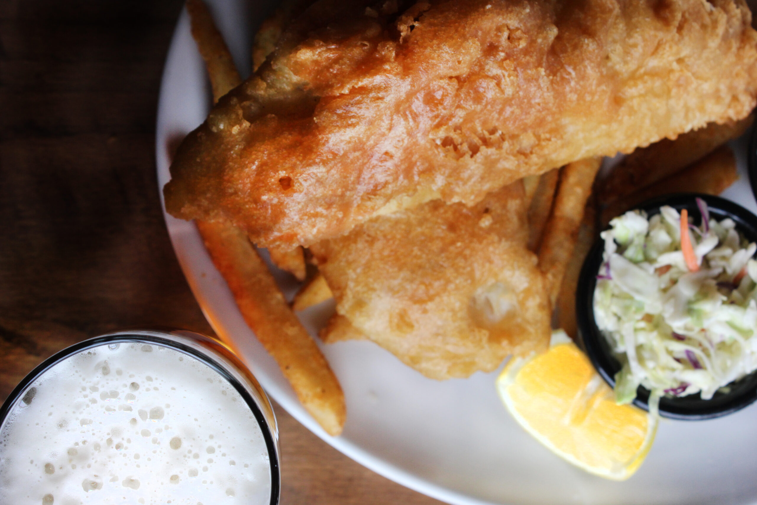 Alaskan cod fish fry at 49th State Brewing